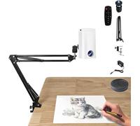 Lampe de projecteur d'art et planche de traçage étanche | Outil d'esquisse portable pour dessin, peinture et projection de bureau - Aucune configuration nécessaire (couleur : blanc)