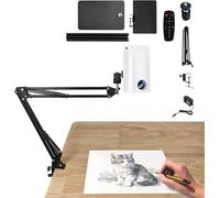 Lampe de projecteur d'art et planche de traçage étanche | Outil d'esquisse portable pour dessin, peinture et projection de bureau - Aucune configuration nécessaire (couleur : blanc 1)