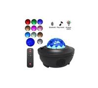 Lampe de projecteur de ciel nocturne led lumineuse 10 modes couleurs galaxy star light room decor romantique -noir