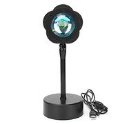 Lampe de Projection de Coucher de Soleil, câble USB Rotatif à 180 degrés, lumière d'ambiance LED pour décoration de pièce, Photographie (Coucher de Soleil Rouge)