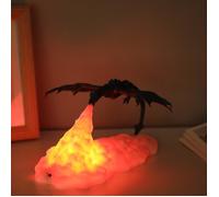 Lampe de projection de lumière de nuit pour enfants 3D volcan dragon de glace feu dragon lumière créative veilleuse