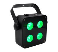 Lampe de projection, Mini Projecteur De Scène Rechargeable 4 X 18 W 6 En 1 Alimenté Par Batterie Avec Télécommande Et Contrôle Sans Fil ,pour une soirée dansante d'Halloween ou d'anniver(Standard)