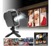 Lampe de projection pour fenêtre, projecteur LED, projecteur ciel étoilé, projection de neige