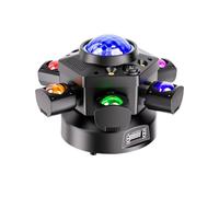 Lampe de projection, Projecteur De Scène À Six Bras, Effets D'éclairage Quatre En Un Et Effets De Ciel Étoilé, Adapté Aux Soirées DJ Et Aux Concerts ,pour une soirée dansante d'Halloween ou d'anniver