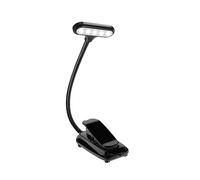 Lampe de pupitre 360° réglable, 3 intensités LED | éclairage sans fil nomade avec batterie intégrée, fixation solide par pince pour partitions sans ab?mer les livres