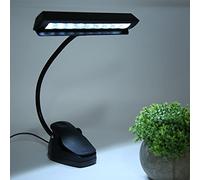 Lampe de Pupitre à LED, Rechargeable, Réglable, Lampes de Bureau USB Professionnelles, Lampe de Piano à Pince pour le Soin des Yeux, Parfaite pour le Piano, les Partitions, la
