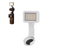 Lampe de remplissage magnétique compatible avec DJI Osmo Pocket 4, lampe vidéo LED rechargeable avec température de couleur réglable, accessoire de vlogging portable pour créateurs de contenu, blanc