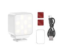 Lampe de remplissage professionnelle avec cordon de charge pour poche 3 fonctions de fixation et batterie rechargeable à luminosité réglable