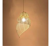 - Lampe de restaurant/Led Art Lampe tissée Lampe Lustres en canne,style minimaliste