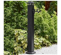 Lampe de robinet de jardin à énergie solaire avec rallonge de tuyau, support de robinet extérieur résistant au gel pour un accès facile à l'eau