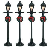 Lampe De Rue À Gaz, Set De 4 - Lemax Code 64498