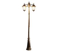Lampe de Rue Led Européenne Étanche 200 Cm E27, Lampe de Table Décorative Pour Jardin, Terrasse Ou Villa, Style Vintage, Éclairage Résidentiel,Daire Sur Mât Ou Colonne./Métallique