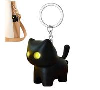 Lampe de sac à main en forme de chat, en silicone noir, réglable, accessoire portable antidérapant, éclairage LED amusant pour étudiants, femmes, hommes, voyageurs, famille, maison, extérieur, camping