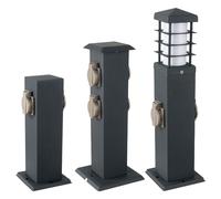 Lampe de salle à manger suspension vintage suspension poutres en bois 4 flammes, dimmable, noir naturel, 4x LED E27 4W 346Lm 2740K, HxLxP 120x100x9.5cm grau - 2-fach Steckdose