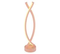 Lampe de salon lampe de table lampe de table couleur pêche LED variateur tactile H 41 cm