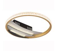 Lampe de salon lampe en cristal plafonnier CCT or noir or chrome LED