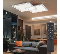 Lampe de Salon Plafonnier Lampe Design Tdc Blanc Dimmable LED Télécommande