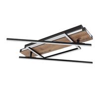 Lampe de salon plafonnier plafonnier LED aspect bois rotatif-pivotant L 120 cm