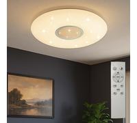 Lampe De Salon Plafonnier Télécommande Blanche Dimmable Effet Étoilé CCT LED