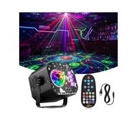 Lampe de Scène 4 en 1, Lumière Disco avec Télécommande Boule Disco 96effets | Jeux de Lumière pour Soiree, Boule Disco LED RGB UV, Stroboscope et Commande Vocale, Lumière DJ pour Fête Halloween Noël Club
