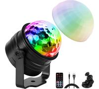 Lampe De Scène, 7 Couleurs Boule À Facette Avec Télécommande Et Câble Usb 4M, Lumières Disco Pour Fête Noël Bar Club Dj Disco Bar Ktv Soirée Anniversaire Mariage Halloween Noël Scène