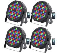 Lampe de Scène - Par LED Lights Lumière Fête Lumières Boule à Facette 360 °Rotation Musique Activé Rhythm Disco Lights pour Stage Disco KTV Party Halloween Noël Anniversaire