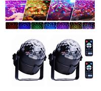 Lampe de Scène UKing Boule Disco 2 Pack - 7 couleurs Lumière Soirée Disco Projecteur Effet Spot Stade Télécommande pour Fête