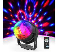 Lampe de Scène uking Boule Disco - 7 couleurs Lumière Soirée Disco Projecteur Effet Spot Stade Télécommande pour Fête