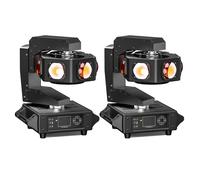 Lampe de scène - U'king DJ Lyre 240W 6 RGBW LED - Rotation à 360°pour Fête Concert Bar Disco - Pack de 2