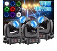 Lampe de scène - U'king DJ Lyre Beam LED GOBO 150W - Pour Concerts et Fêtes - Pack de 4