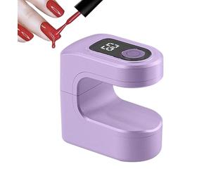 Lampe de séchage des ongles portable - Mini lampe UV rechargeable par USB, 2 modes de minuterie | Séchoir intelligent à régulation thermique pour manucure, pédicure, salon, studio, camping, avion