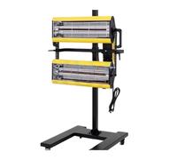 Lampe de séchage peinture automobile, lampe infrarouge à ondes courtes mobile, sèche-peinture par pulvérisation, cuisson for salle Forte Pénétration(2600W)