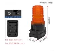 Lampe de Sécurité 18/21V pour Chantier, Plastique pour robuste | Pour Chantiers BTP, Compatible 18/21V, pour idéal Ouvriers, Plastique Solide, 9.13x5.9x17cm