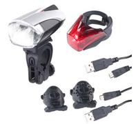 KryoLights : Lampe de sécurité LED avec batterie et capteur FL-412 - Avec feu arrière 150mAh