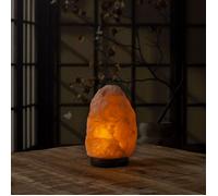 Home Deco Factory Lampe de sel à poser LA99761 Pierre – Socle en bois – Rose