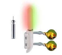 Lampe de serrage pour canne à pêche - Lampe robuste à pointe de canne à pêche, bâtons rechargeables, bâton d'alerte professionnels, amateurs de débutants | Professionnels débutants amateurs