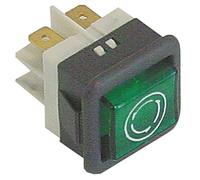 Lampe de signalisation comenda Vert Dimensions d'encastrement 230 V 26,5 x 25,6 mm pour lave-vaisselle