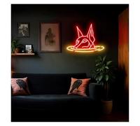 Lampe de signalisation Lumières Néon Pour Chien, Luminosité Réglable, Idéales Pour Les Studios, Les Cafés Et Les Décorations Murales 37cmx48cm(C)