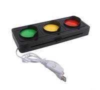 Lampe de signalisation sociale alimentée par USB - Décoration de table avec système d'état de couleur pour salle d'étude - 25 cm