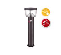 Lampe de Sol À Charge Solaire 600 Lumen, Avec Détecteur de Mouvement Auvent