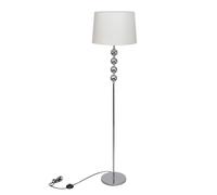 Lampe de Sol à Long Pied 4 Boules de Décoration Noir Lampe de Chevet vidaXL