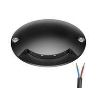 ledscom.de Lampe de sol LED, marquage de chemin RUNDA pour l'extérieur, IP67, anthracite, ronde, 70mm Ø, blanc chaud