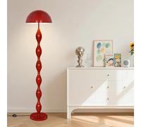 Lampe de sol unique pour le salon,lamp champignon LED rouge funky 63" créative,lamp sur pied à variable 3 couleur,light de sol haute moderne du milieu du siècle chambre à coucher,le bureau,le coin