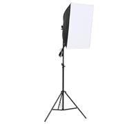 vidaXL Lampe de studio professionnelle 190231 – 60×40 cm – Système de fond – Noir G