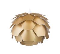 Lampe de Suspension 40 cm E27 Max 60W en Synthétique Doré Cône de Pin Segre Mini