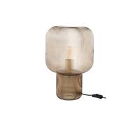 Lampe de table 29x29x42 cm en verre marron