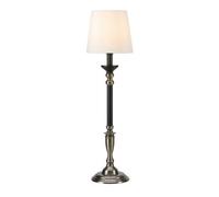 Lampe de table 40W max, E27, acier/noir/blanc cassé - Markslöjd - Gent