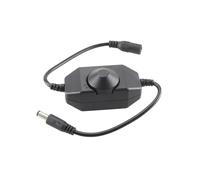 Lampe de table à LED monochrome avec variateur d'intensité, barre lumineuse de chevet, bouton de commande et interrupteur