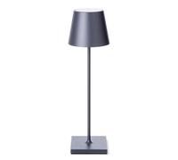 Lampe de table à LED Nuindie Sigor gris, Fuß 10x38xFuß 10 cm
