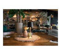 Lampe de table à LED rechargeable ROME, or/noir